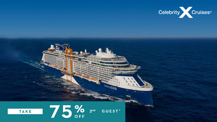 Celebrity Cruises: Take 75% Off 2nd Guest