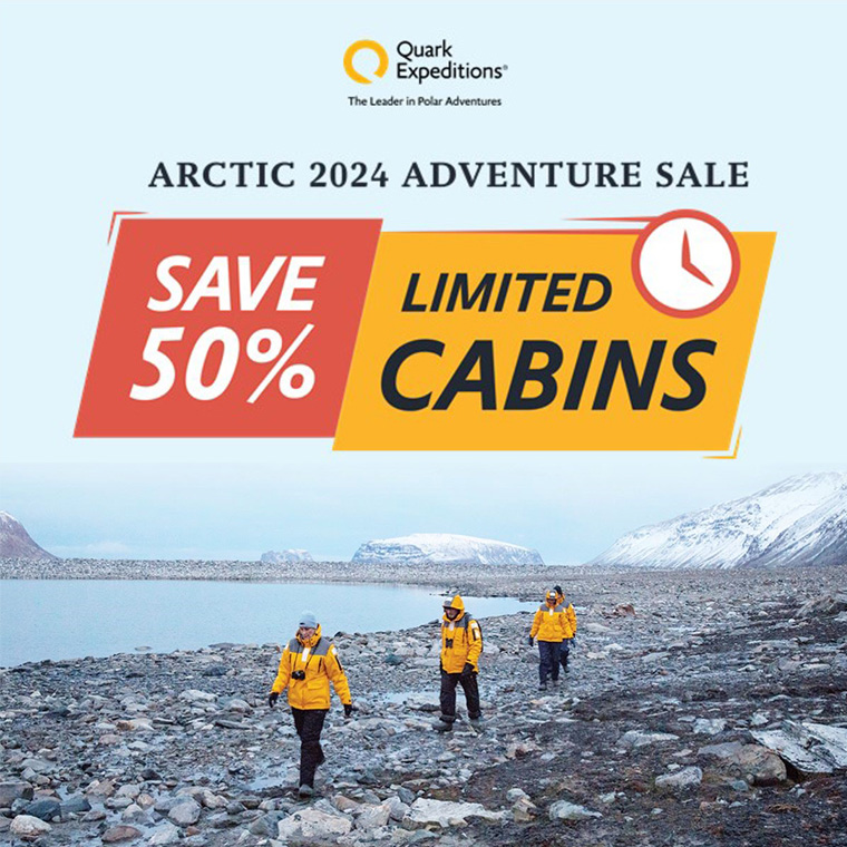 Quark Expeditions: Save 50% on 2024 Arctic Sailings