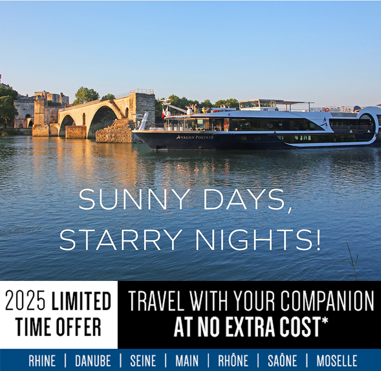 Avalon Waterways: Companion Free Travel Offer