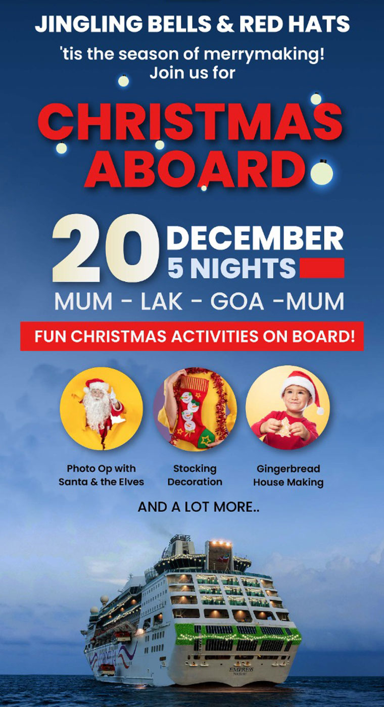 Christmas Special Cruise to Lakshadweep