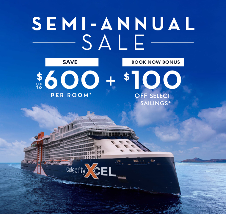 Celebrity Cruises: Save up to US$ 600 per room plus US$ 100 Off Select Sailings