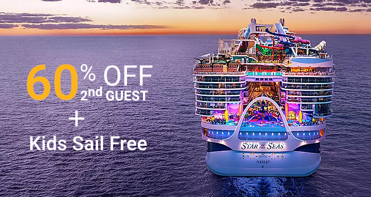 Royal Caribbean: 60% Off 2nd Guest Plus Kids Sail Free