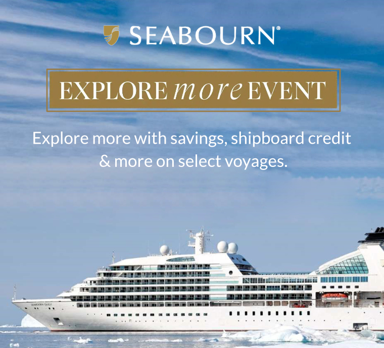 Seabourn: Save up to 15% on cruises plus up to US$ 1000 shipboard credit