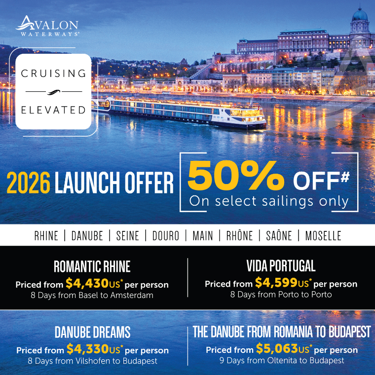 Avalon Waterways: 50% Off on Select Sailings