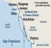10 Nights Voyage Inside Passage Roundtrip San Francisco