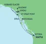 10 Nights Voyage Alaska: Hubbard Glacier, Skagway and Juneau
