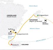 14 Nights Three Arctic Islands: Iceland, Greenland, Spitsbergen