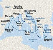 14 Nights Western Mediterranean with Greece & Italy