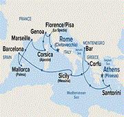 14 Nights Western Mediterranean with Greece & Italy