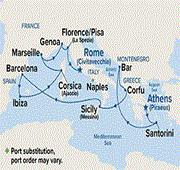 14 Nights Western Mediterranean with Greece & Italy
