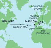 15 Nights Voyage Transatlantic: Italy, France & Spain