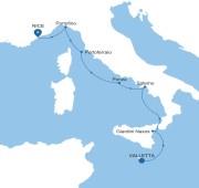 6 Nights Valletta to Nice