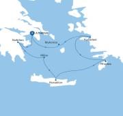 7 Nights Athens (Piraeus) to Athens (Piraeus)