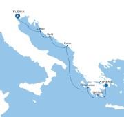 7 Nights Athens (Piraeus) to Fusina (Venice)