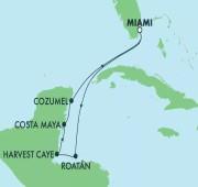 7 Nights Caribbean: Harvest Caye, Cozumel & Roatan