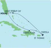 7 nights, Caribbean Return Trip Miami: Great Stirrup Cay & Dominican Republic