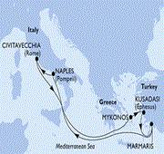 7 Nights Mediterranean Cruise from Rome