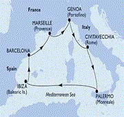 7 Nights Mediterranean Cruise from Rome