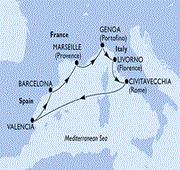 7 Nights Mediterranean Cruise from Valencia