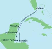 7 Nights Voyage Caribbean: Harvest Caye, Cozumel & Roatan