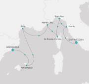 9 Nights Civitavecchia Rome to Barcelona